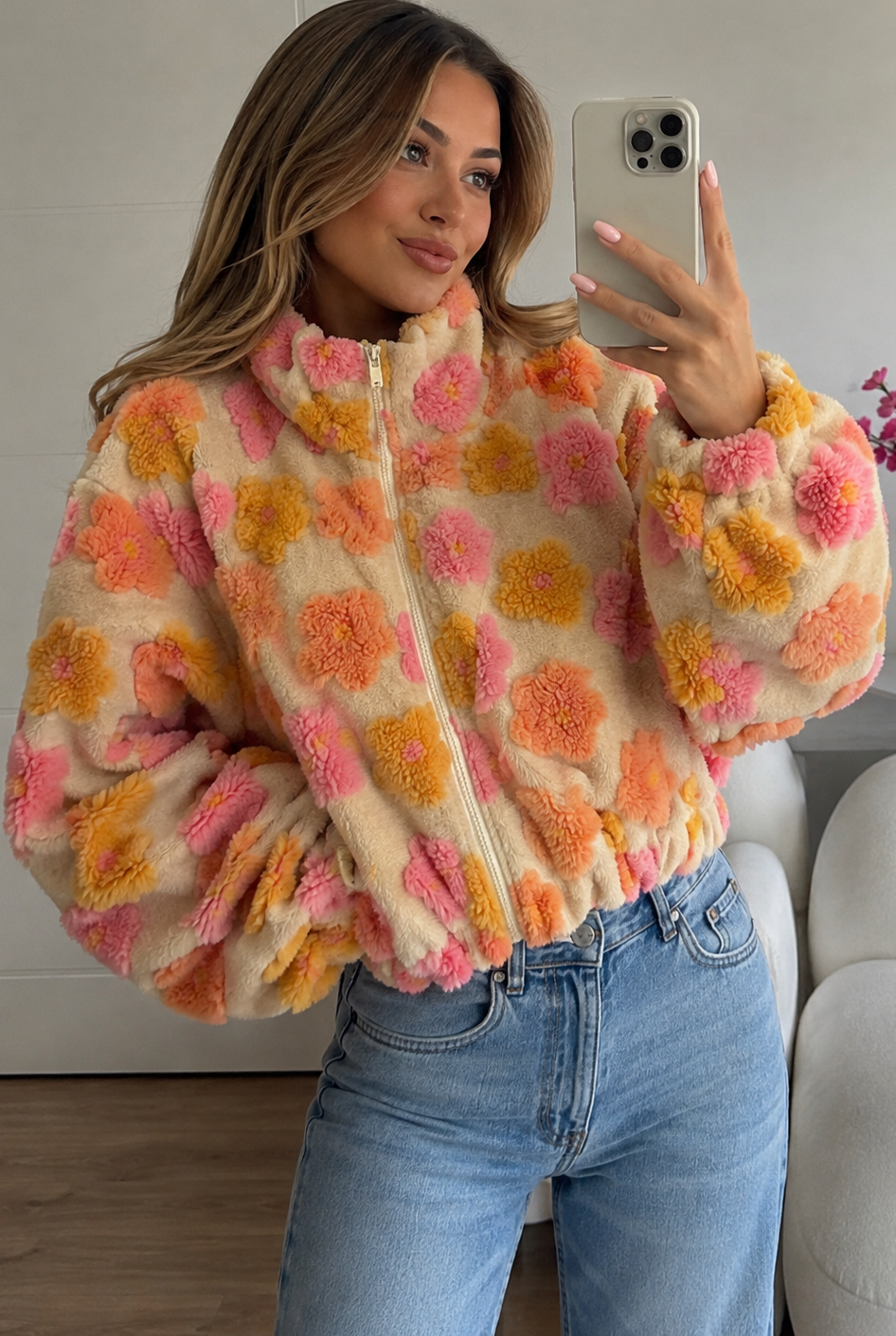 Bomberjacke Flowers